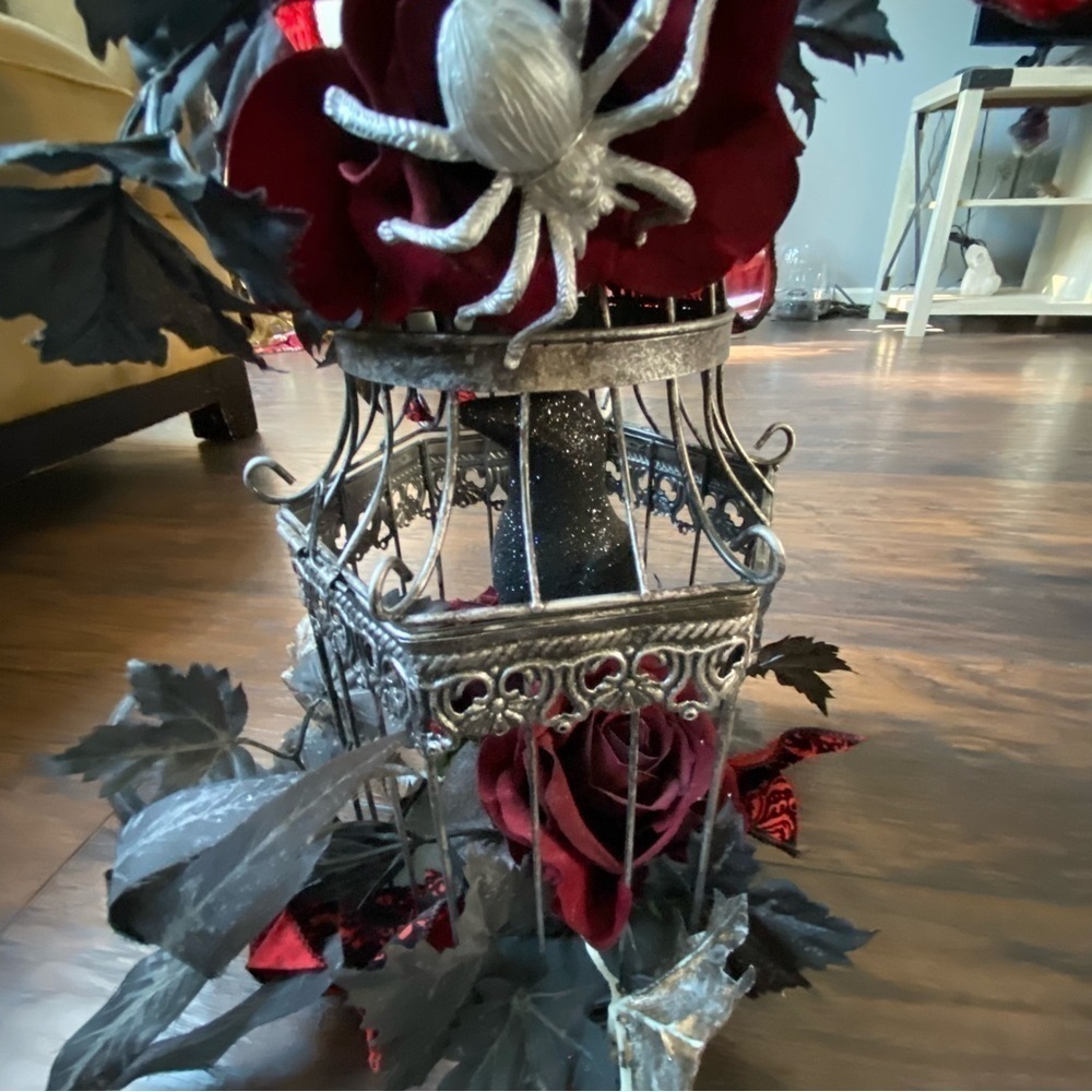 Gothic Halloween Bird Cage - Picture 12 of 14